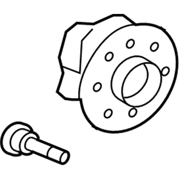 Ford 7T4Z-1104-C Hub Assembly - Wheel
