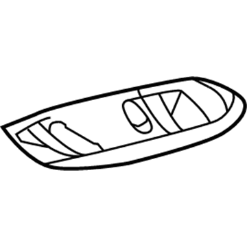 YF1Z-13783-AA Ford Dome Lamp Assembly, Upper Illustration 1 of 1