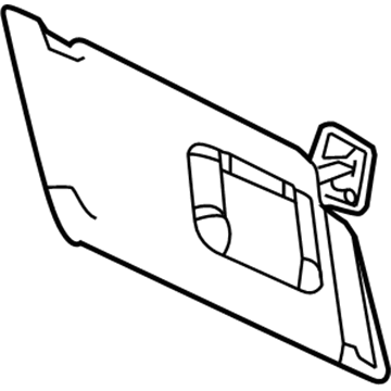 Ford 8A8Z-7404105-AA Visor Assembly - Sun