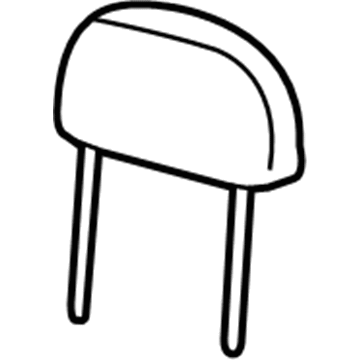 Ford 1L2Z78611A08AAD Headrest Assembly