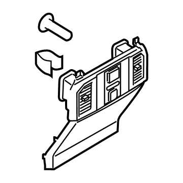 Ford JL1Z-78045E24-EB Rear Trim Panel, Black JL1Z-78045E24-EB Ford Rear Trim Panel, Black Illustration 1 of 1