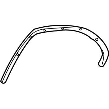 Lincoln XW4Z-5425560-AAA Molding - Rear Window