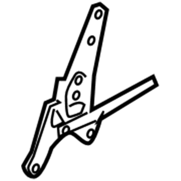 5F9Z-74613D61-BA Ford Upper Latch, Rear Driver Side Illustration 1 of 1