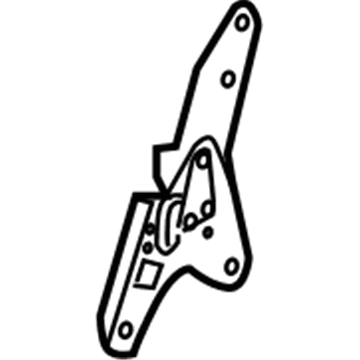 5F9Z-74613D60-AA Ford Upper Latch, Rear Passenger Side Illustration 1 of 1