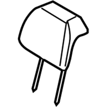 8A4Z-74611A08-AE Ford Headrest, Camel, Rear Illustration 1 of 1