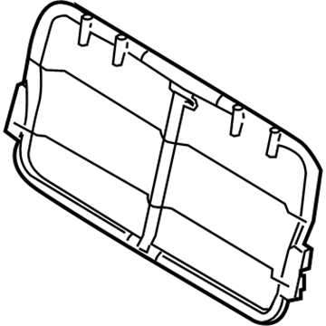 5F9Z-74613A38-CA Ford Seat Back Frame, Rear Illustration 1 of 1