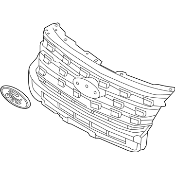 Ford Explorer Grille - FB5Z-8200-AB