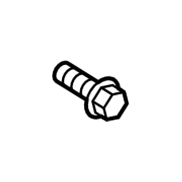 -W716714-S442 Ford Shutter Screw, Luxurious Chrome, Lower Illustration 1 of 1