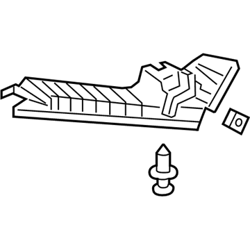Ford HL3Z-17C947-F Trim Support, Passenger Side HL3Z-17C947-F Ford Trim Support, Passenger Side Illustration 1 of 1