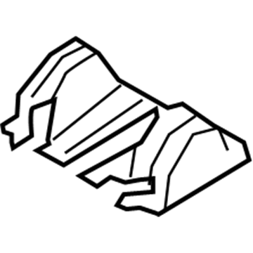 Ford 9L1Z-7863388-AC Shield, Charcoal, Center Passenger Side 9L1Z-7863388-AC Ford Shield, Charcoal, Center Passenger Side Illustration 1 of 1