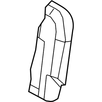 7L7Z-7866801-B Ford Seat Back Pad, Rear Driver Side Illustration 1 of 1