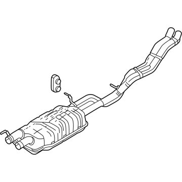 Ford NL7Z-5230-A Muffler Assembly
