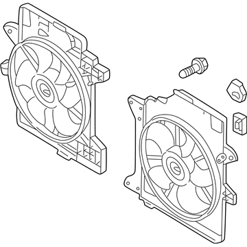 Ford YL8Z-8C607-AA Fan And Motor Assembly