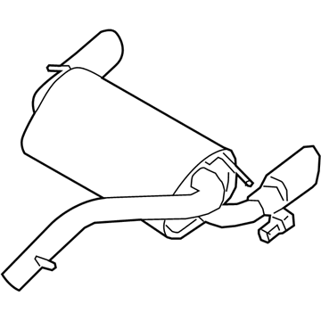 Ford G1FZ-5A289-A Muffler Assembly - Rear