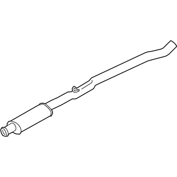 Ford G1FZ-5230-A Muffler And Pipe Assembly - Front