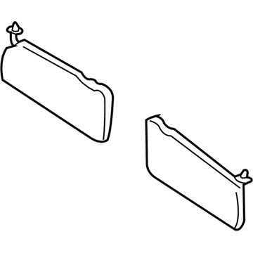 Ford 5L8Z-7804104-AAA Visor Assembly - Sun