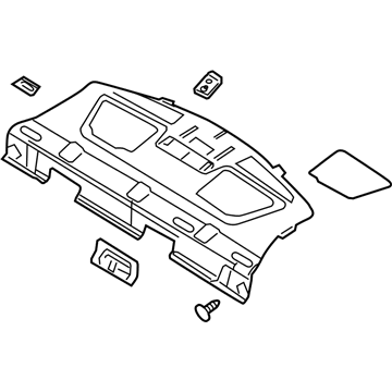 8H6Z-5446668-JB Ford Package Tray, Rear Illustration 1 of 1