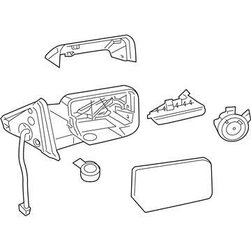 Lincoln 8L7Z-17682-AA Mirror Assembly - Rear View Outer