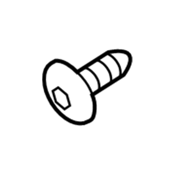-W505593-S442 Ford Reinforcement Plate Screw Illustration 1 of 1