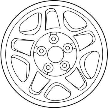 Mercury F87Z-1015-CC Wheel Assembly