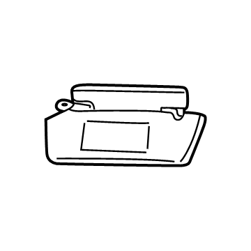 Ford Explorer Sport Sun Visor - XL2Z7804104EAC
