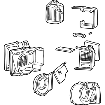 Ford 5C3Z-19B555-BA Evaporator And Housing Assembly
