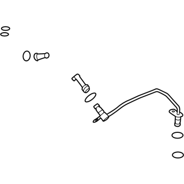 Ford N2DZ-9T516-B Tube Assembly N2DZ-9T516-B Ford Tube Assembly Illustration 1 of 1