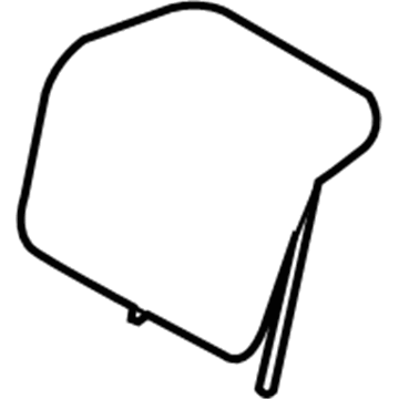Ford BH6Z-54611A08-BA Headrest, Outer, Charcoal BH6Z-54611A08-BA Ford Headrest, Outer, Charcoal Illustration 1 of 1