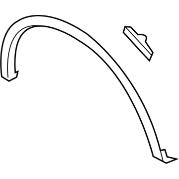 Ford HC3Z-9929164-BA Wheel Opening Molding, Rear Passenger Side HC3Z-9929164-BA Ford Wheel Opening Molding, Rear Passenger Side Illustration 1 of 1
