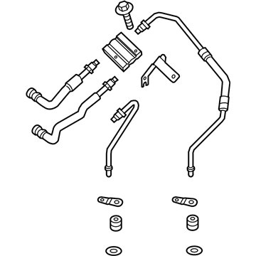 Ford Fusion Automatic Transmission Oil Cooler Line - DG9Z-7R081-H