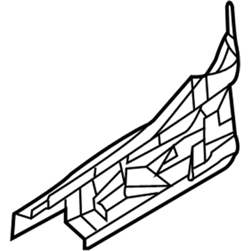 Ford 9E5Z-5410456-A Rail Extension, Rear Passenger Side 9E5Z-5410456-A Ford Rail Extension, Rear Passenger Side Illustration 1 of 1