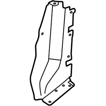 Ford FL1Z-8310-A Air Deflector, Front Upper Passenger Side FL1Z-8310-A Ford Air Deflector, Front Upper Passenger Side Illustration 1 of 1
