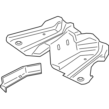 GD9Z-9A032-A Ford Heat Shield Illustration 1 of 1
