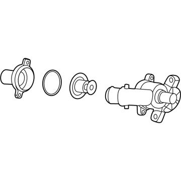 Ford LX6Z-8A586-B Connection Water Outlet
