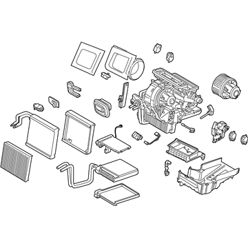 Ford GV6Z-19B555-KA Evaporator And Housing Assembly