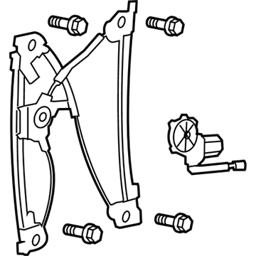 Ford BL3Z-1523201-D Regulator And Motor Assembly - Window