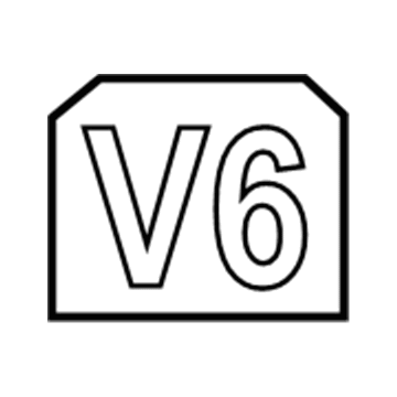 Ford 5E6Z-7842528-CA Nameplate 5E6Z-7842528-CA Ford Nameplate Illustration 1 of 1