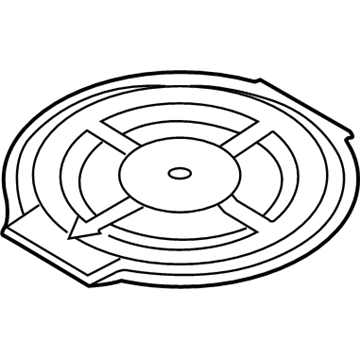 Lincoln 7T4Z-7845026-AA Cover Assembly - Spare Wheel Well Panel