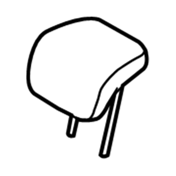 CV6Z-58611A08-EC Ford Headrest, Center, Rear Illustration 1 of 1
