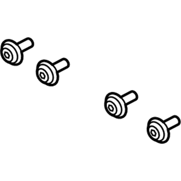 -W707262-S303 Ford Seat Frame Bolt, Driver Side Illustration 1 of 1