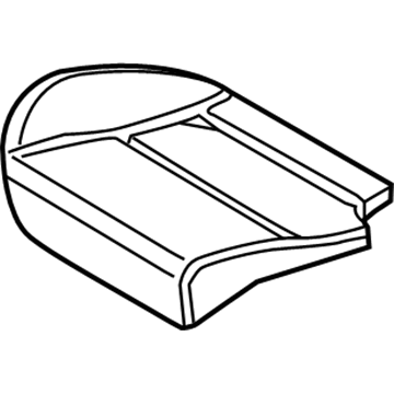 CV6Z-5863840-C Ford Seat Cushion Pad, Rear Passenger Side Illustration 1 of 1