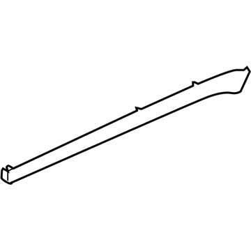 AE9Z-7420942-AA Ford Trim Molding, Charcoal, Passenger Side Illustration 1 of 1
