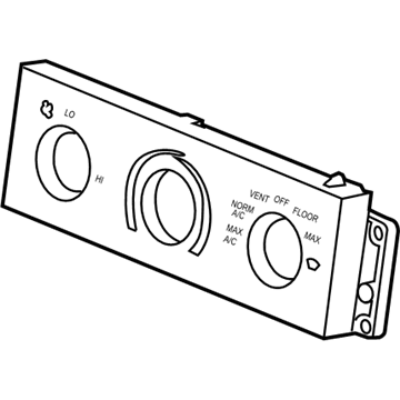 Mercury F8AZ-19980-AA Panel Assembly - Control