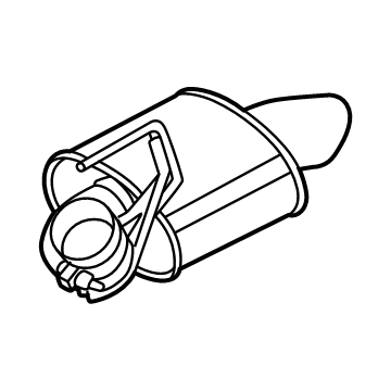Ford RL7Z-5201-B Rear Muffler