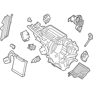 Ford GN1Z-19B555-DL Evaporator And Housing Assembly