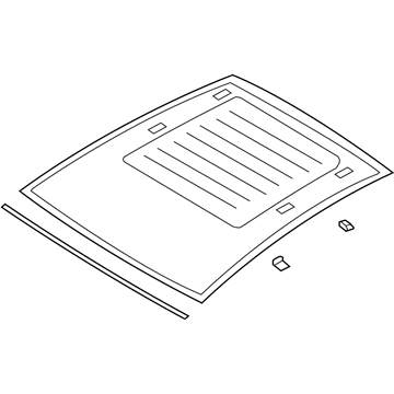 Ford DM5Z-5850054-D Glass - Roof