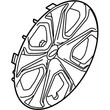DG1Z-1130-A Ford Wheel Cover Illustration 1 of 1