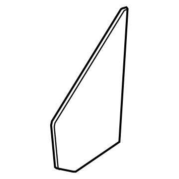 Ford BK3Z-6121412-C Glass - Door Vent Window - Fixed