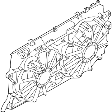 Ford BL3Z-8C607-B Motor And Fan Assembly - Engine Cooling