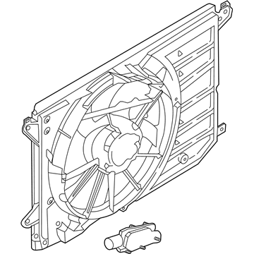 Ford C-Max Radiator fan - DM5Z-8C607-C